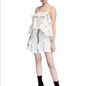 SOLD Opening Ceremony Front Exposed-Zip Mini Skirt